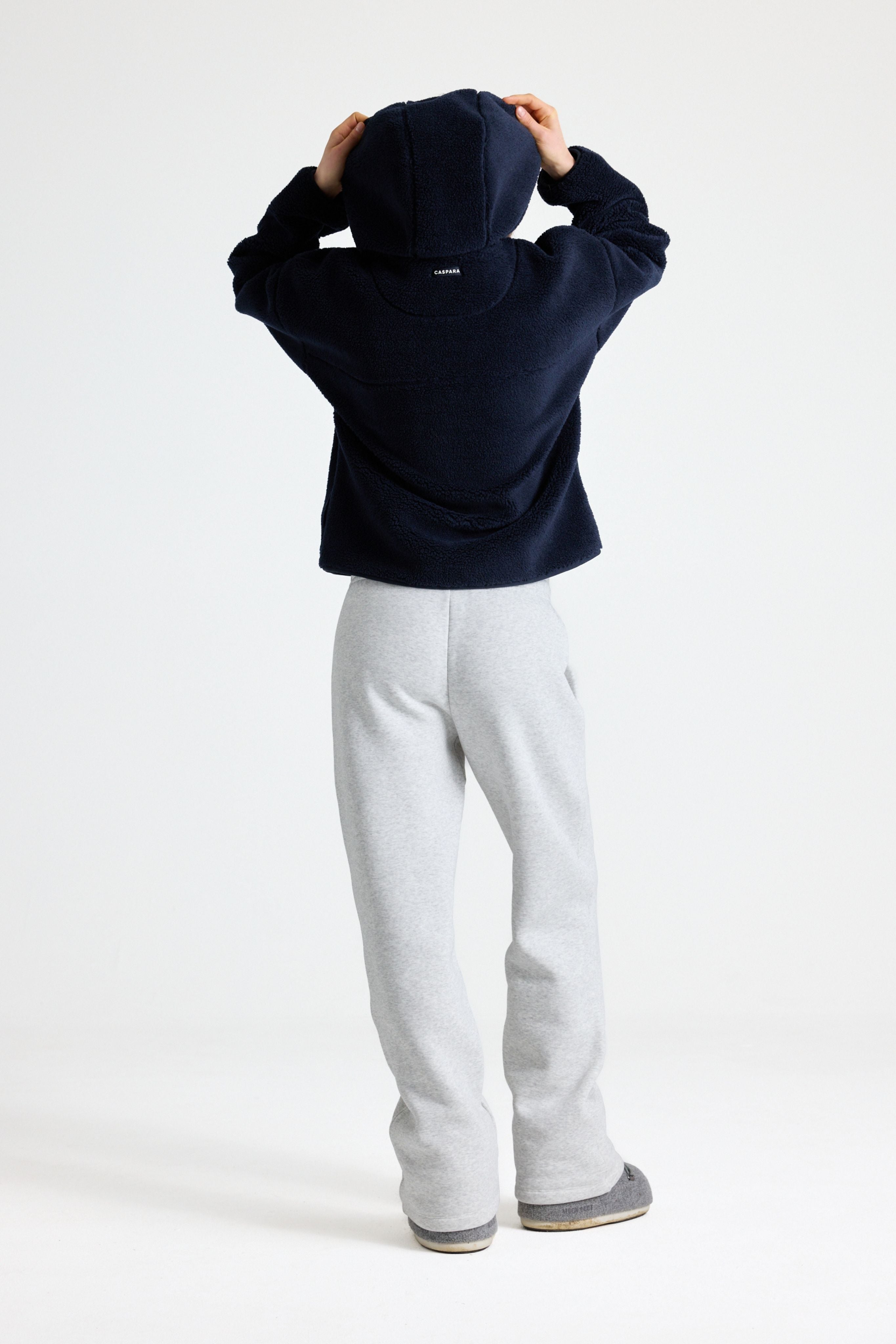 W. Cloudfleece™ Jacket w. hood - Navy